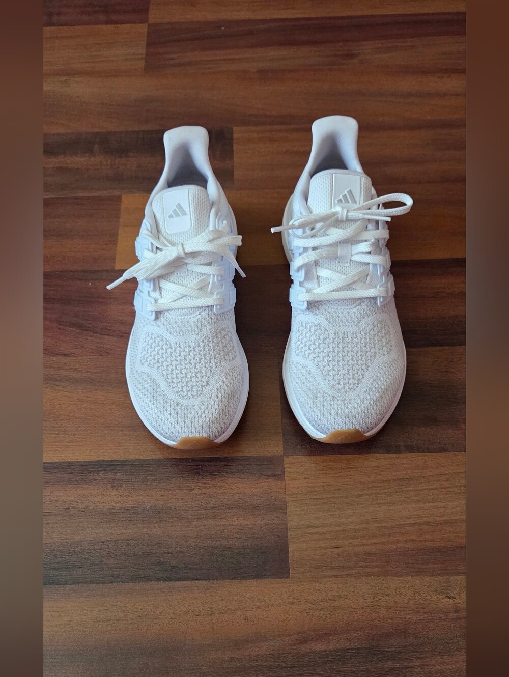 Adidas Women's White Knit Running Sneakers SIZE 9